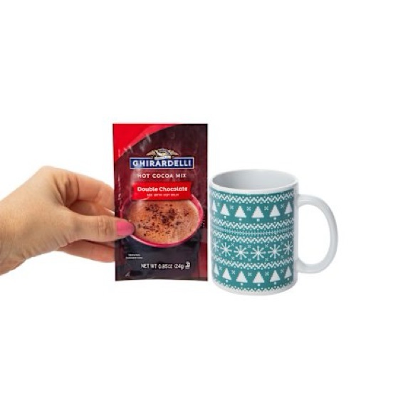 NWT Ghirardelli Hot Cocoa Mix & Mug Gift Set of 2 - Picture 4 of 4